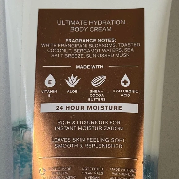 Bath & Body Works At The Beach Body Cream - Blue and Gold - Picture 3 of 3